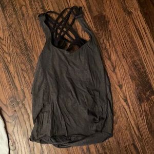 Lululemon bra tank black gray